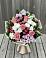 Букет цветов из: Альстромерии, Гвоздики, Розы и Хризантемы в Новую
