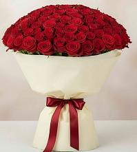 Букет 101 Красная роза Милано в Новую