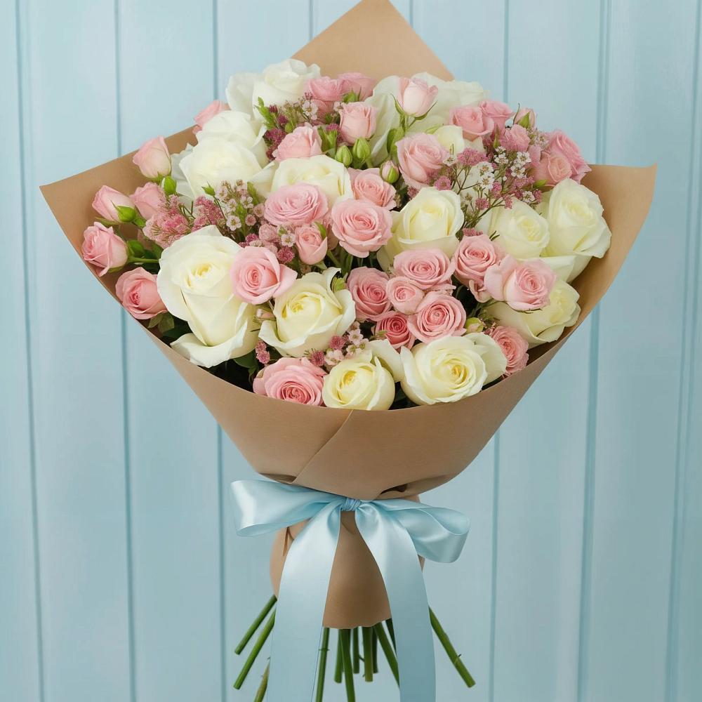 Букет цветов из: Розы в Новую