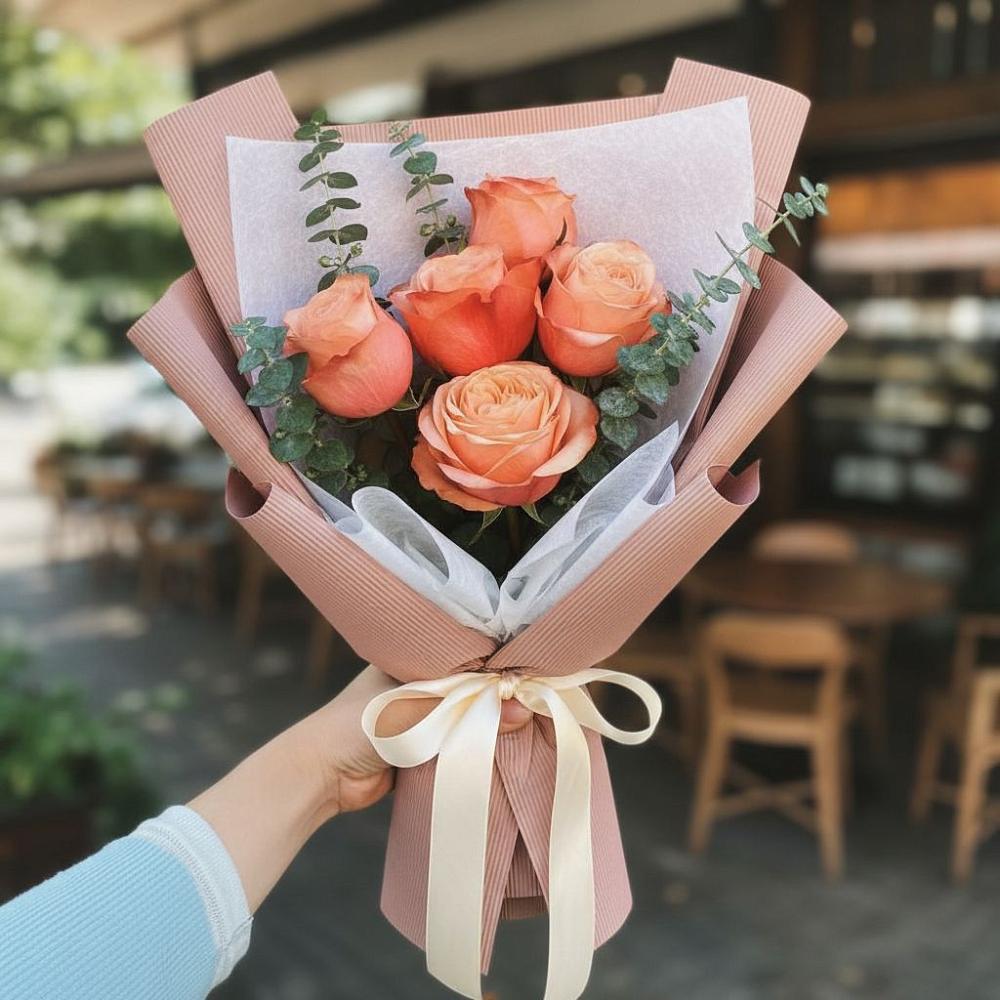 Букет цветов из: Розы в Новую