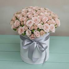 Цветочная композиция из Розы в шляпной коробке #REPLACE_PRED# Новую