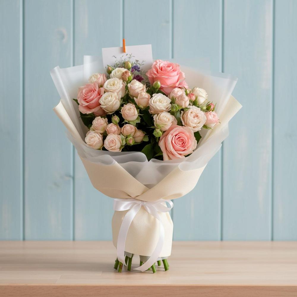 Букет цветов из: Розы в Новую