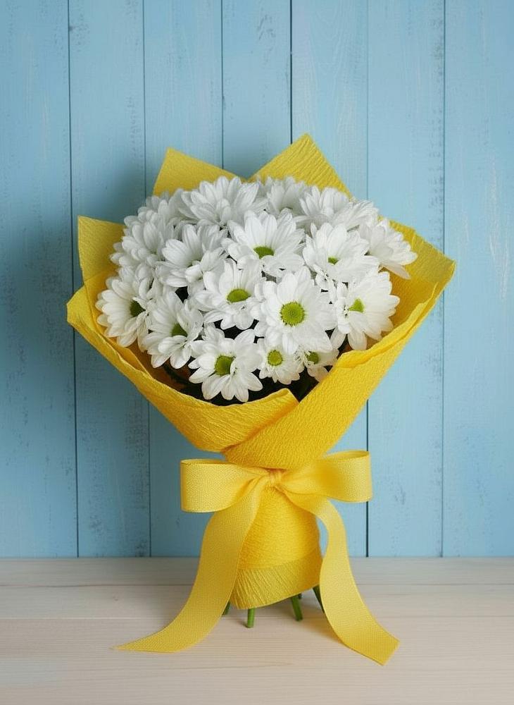 Букет цветов из: Хризантемы в Новую