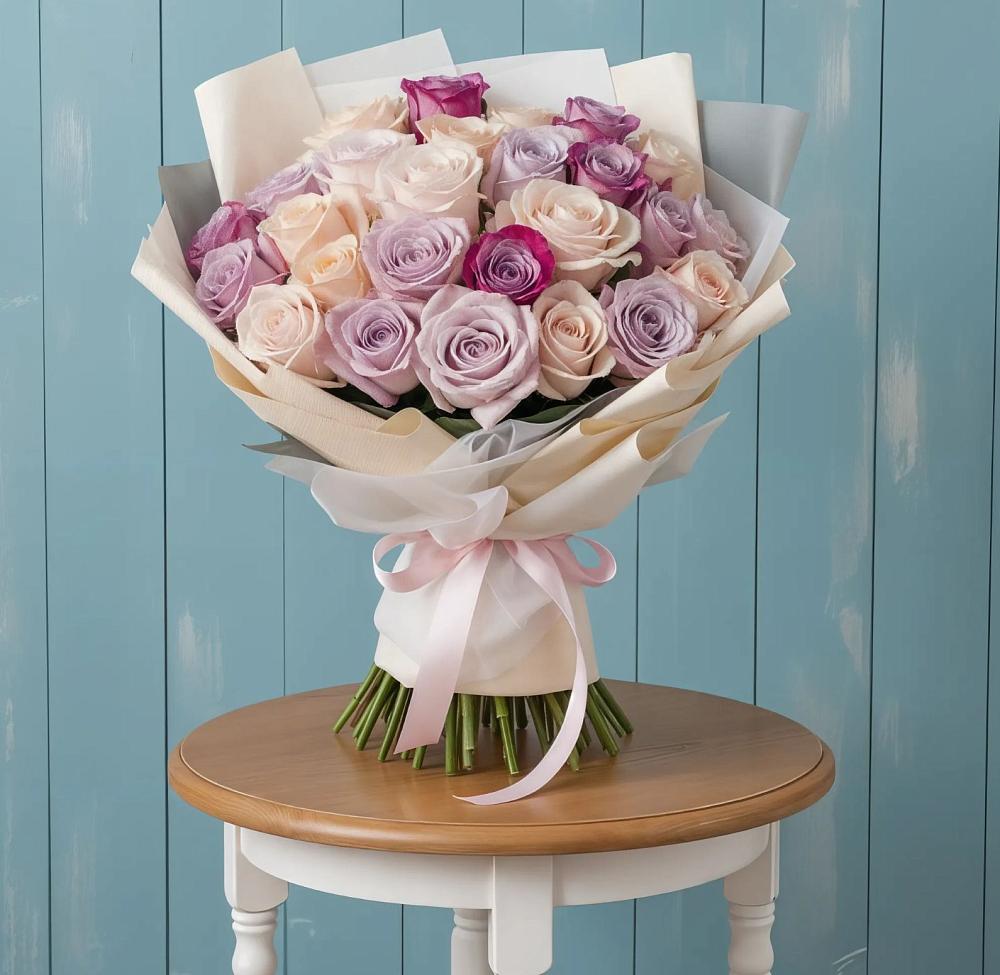 Букет цветов из: Розы в Новую