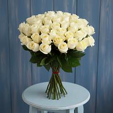 Букет 51 Белая роза Эдлесс Лав #REPLACE_PRED# Новую