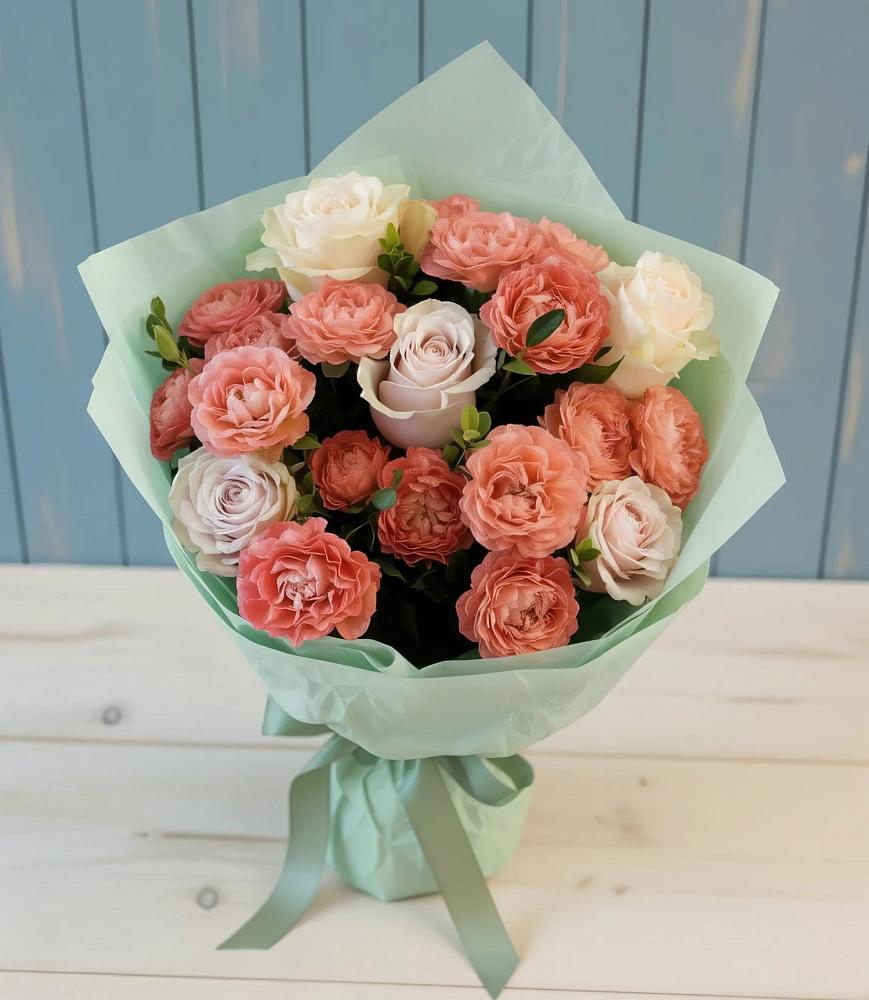 Букет цветов из: Розы в Новую