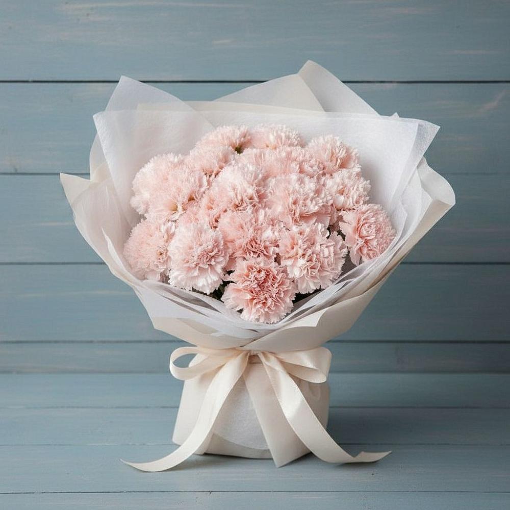 Букет цветов из: Гвоздики в Новую