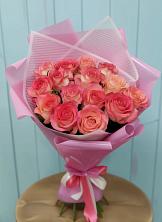 Букет 15 Розовых роз Равель в Новую
